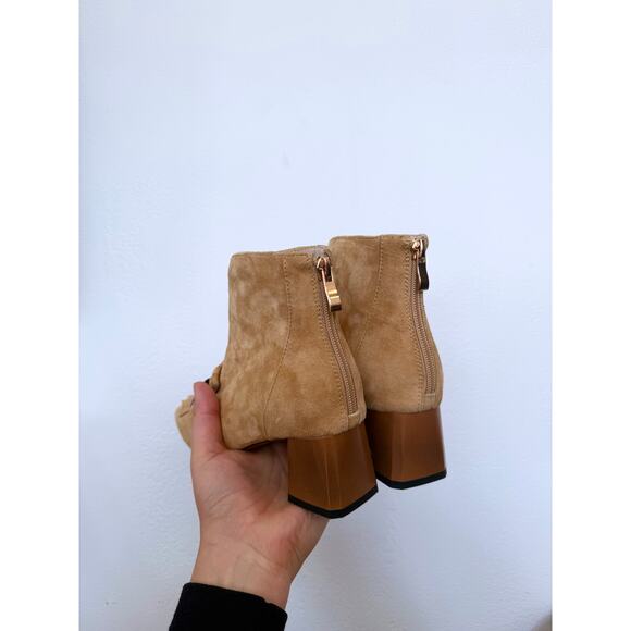 Suede Zipper Ankle Boots with Fringe - Size US 5.5-6 - Picture 4 of 10